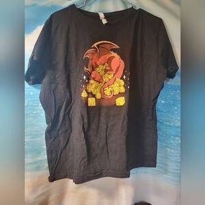Live Tell Ladies D&D Tshirt Dungeons‎ & Dragons Dice Size XL